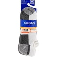 thumbnail image 2 of Gildan Men's Ultra Cotton No Show Tab Socks White, 3 Pack, 2 of 6