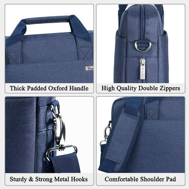 Voova Laptop Bag Case 14 15 15.6 Inch, Waterproof Computer Sleeve Messenger  Bag with Shoulder Strap for MacBook Pro