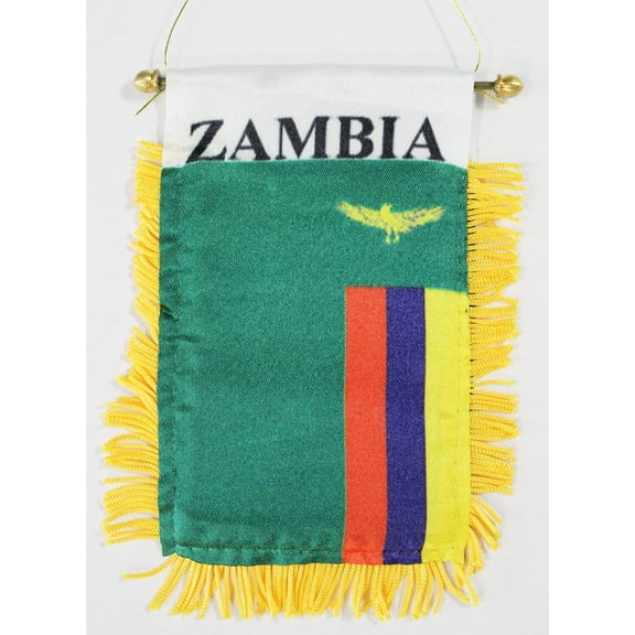 Zambia Window Hanging Flag