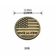 thumbnail image 3 of 4pcs Car Body Rear Trunk Emblem Decal Sticker Metal Badge 4X4 Flag Badge, 3 of 10