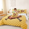 thumbnail image 4 of Erosebridal Ice Cream Drip 7 Pieces Bedding Comforter Set,Baseball Theme Full Bedding Set For Boys,Reversible, 4 of 7