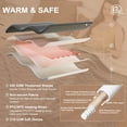 thumbnail image 5 of Heated Electric Throw Blanket  with 6 Heating Levels and 4 Timer, Tufted Sherpa Heating Lap Blanket, Washable Electric Blanket ETL Certified, Grey, 50"x60", 5 of 7