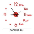 thumbnail image 4 of Xihbxyly Juego de Pegatinas para Reloj de Pared Grande, Reloj de Espejo Acrílico Diy, Metal y Eva, Decoración para El Hogar y La Oficina, Kit de Reparación para Reloj Roto, Diseño Circular, 50 Cm de, 4 of 7