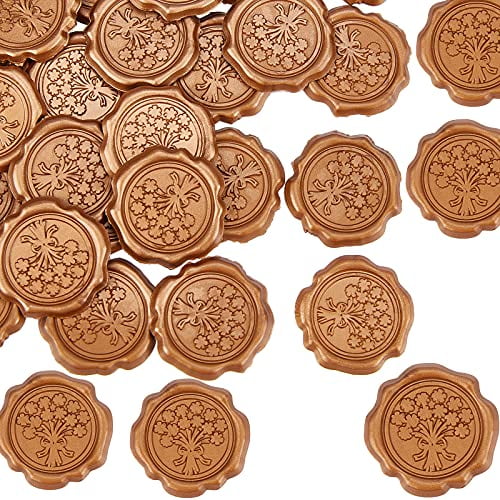 25pc Adhesive Wax Seal Stickers 25PCS Rose Flower Self- Adhesive Wax Seals  Decorative Stamp Stickers Envelope Stickers for Decor Wedding Invitation