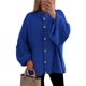 thumbnail image 1 of Suéter PRETTYGARDEN XL Azul Real de Punto Grueso con Botones, 1 of 5