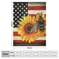 thumbnail image 4 of ARISTURING Sunflower Blanket，American Flag Throw Blanket，Bee Honey Ultra Soft Microplush Bed Blanket Sunflower Gifts for Women, 4 of 6