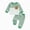 outfits001-Green, variant on NOLDARES Toddler Baby Boy Fall Outfit Letter Print Long Sleeve Sweatshirts Elastic Waist Pants Cute Newborn Clothes Set Size:12-18 M,AG