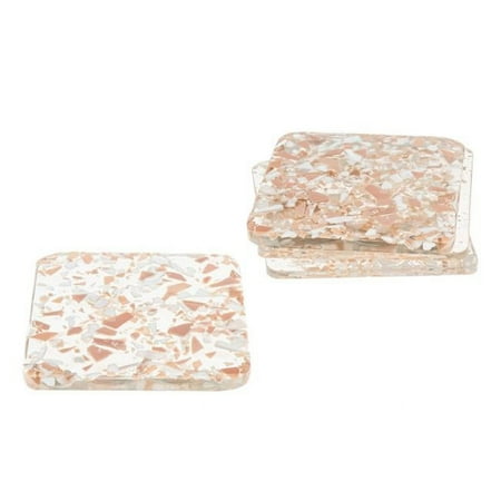 

Terrazo Look Glass Coaster - Set of 4