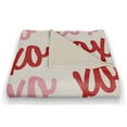 thumbnail image 2 of Creative Products XOXO Pattern 50x60 Coral Fleece Blanket, 2 of 3