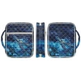 thumbnail image 6 of FOR U DESIGNS Galaxy Turtle Hibiscus Print Bible Case Portable Bible Carrier Tote Bag Large Capacity Bible Carrier Christian Gifts Bible Protective with Handle and Zipper, 6 of 7