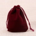 thumbnail image 5 of 10pcs 2 Sizes Packing Drawstring Velvet Pouch Sachet Gift Bag For Jewelry Wedding Things Party Bead Container Storage Wholesale Rose Red Approx 7x9cm, 5 of 6