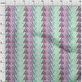 thumbnail image 4 of oneOone Polyester Spandex Turquoise Blue Fabric Geometric Hexagon Stripes Sewing Craft Projects Fabric Prints By Yard 56 Inch Wide, 4 of 4
