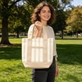 thumbnail image 3 of Pastel Mini Canvas Tote Bag,Limited Edition Canvas Tote Bag for Commuting,Traveling,Vacation,Shopping,1PC Tote Bags, 3 of 7