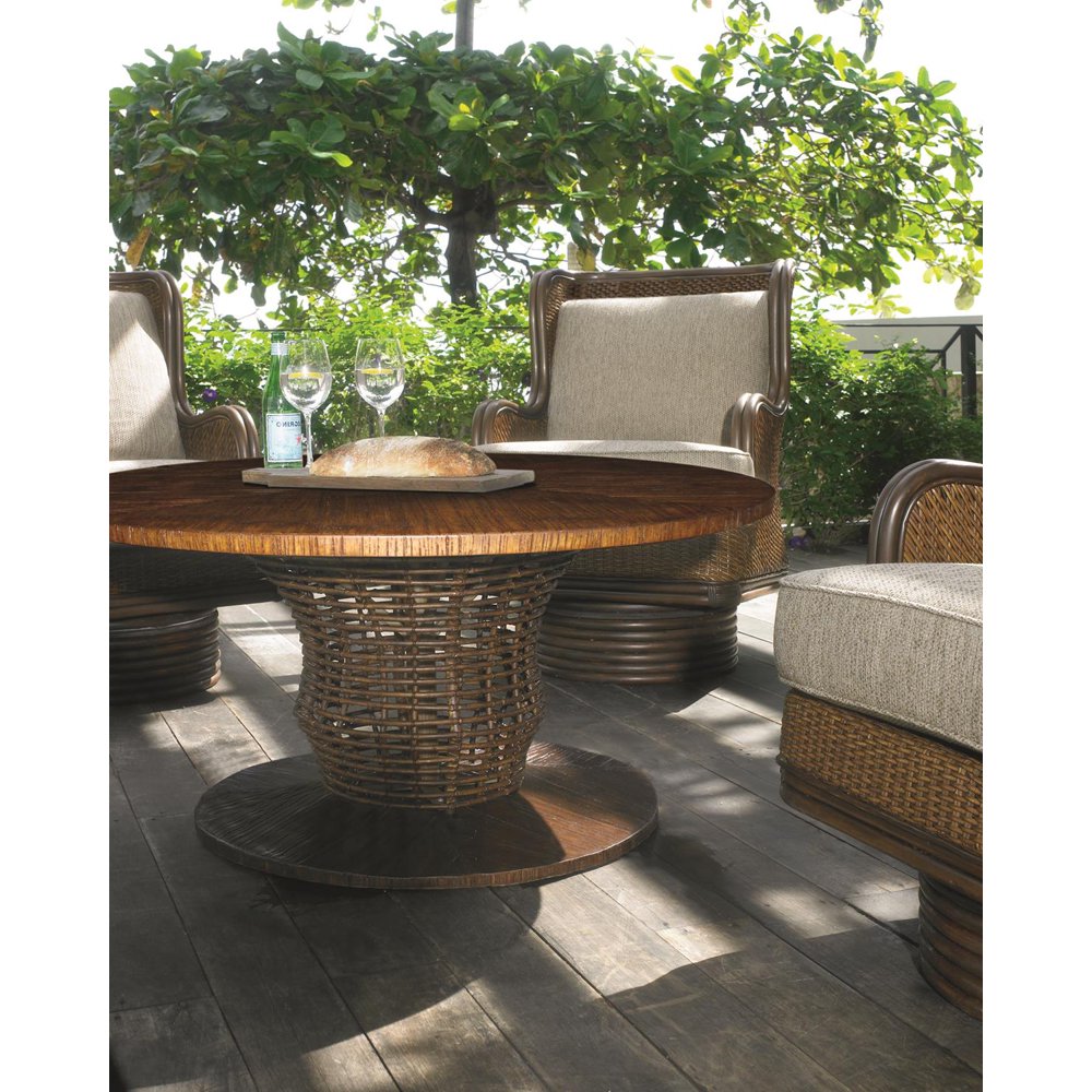 Padma's Plantation Outdoor Faux Crushed Bamboo Table Top - (48 Inch Round) - Walmart.com 