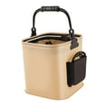 thumbnail image 1 of Cubo de pesca Bucket de agua Eva ligera con cuerda con señuelos de pesca Contenedor de agua de almacenamiento para jardinería de viajes al aire libre M, 1 of 8