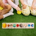 thumbnail image 4 of Montessori, tablero de rompecabezas, juguetes de aprendizaje de planetas, juguete educativo de reconocimiento de ocho planetas, juguetes Color de madera A CUTICAT Juguetes de ciencia para niños, 4 of 8