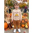 thumbnail image 3 of Cjfdfy Toddler Baby Boy Thanksgiving Outfit Little Turkey Homemade Rolls Print Long Sleeve Sweatshirt And Pants Cute My First Thanksgiving Holiday Fall Winter Outfit 6M-4Y  ﻿, 3 of 9