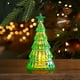 thumbnail image 3 of Adornos navideños Mini árbol de Navidad de cristal luminoso Adorno de escritorio Regalo navideño para niños Luces decorativas, 3 of 6