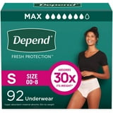 Depend Fresh Protection Incontinence Underwear for Women, Choose Your Size