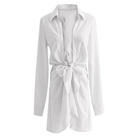 

Women s Casual Soild Long Sleeve Blouse Shirts Shoulder-Free T-Shirt Dress Dress for Wedding Guest Women Dress for Women Maternity Dress Winter Floral Dress for Women