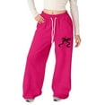 thumbnail image 3 of RUTAYY Children Girls Joggers Loose Fit Straight Leg Athletic with Back Pocket Bow Pants Comfort Classic Chic Trousers, 3 of 4