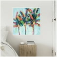 thumbnail image 2 of Kate and Laurel Rainbow Coconuts Framed Canvas Wall Art  by Rachel Christopoulous 30 x 30 Sylvie White, Coastal, Tropical, Beach, Landscapes Art for Wall Decor, Living Room, Bedroom, 2 of 8