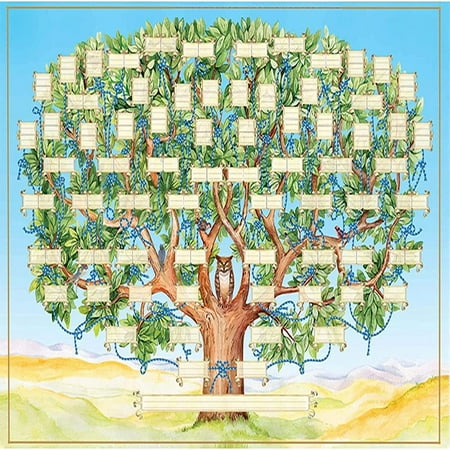 EIMELI Family Tree Genealogy Chart to Fill in 15.75x23.62inch 6 ...