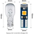 thumbnail image 3 of 10-Pack Amber T5 2721 37 74 Wedge Led Bulb PC74 Twist Sockets Replacement Dash Dashboard Lights Instrument Panel Cluster LEDS Lamps, 3 of 13