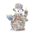 thumbnail image 4 of Escultura giratoria de Papá Noel y muñeco de nieve, árbol de cristal de Navidad, pegatina de pasta de ventana, decoración del hogar para fiesta de año nuevo de invierno, 20x30cm, 4 of 4