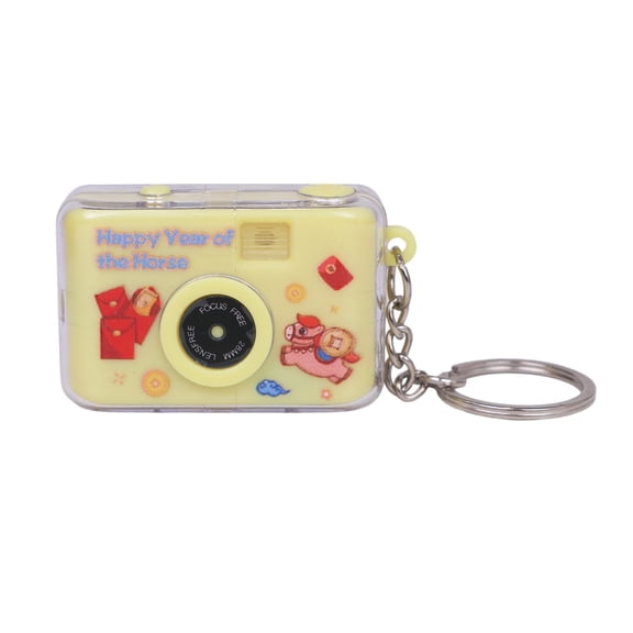 Portable Sound-Activated Camera Keychain with LED Lights & Glowing Design for Bags & Everyday Use