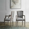 thumbnail image 3 of Modway Penchant Dining Armchair Upholstered Fabric Set of 2, 3 of 7