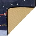 thumbnail image 6 of Dreamtimes Kitchen Rugs,Santa Claus Running with Christmas Tree Non Slip Washable Cushioned Carpets Polyester AntiFatigue Comfort Porch Floor Mat Christmas Decoration 39×20 in, 6 of 7