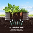 thumbnail image 1 of Rustproof 2PCS Round Galvanized Metal Raised Garden Bed Kit – Safe Rubber Edge, Open Bottom, Easy Assembly Planter Boxes for Vegetables, Fruits, Flowers – Natural Wood Color, 2x1FT, 2-Piece Set, 1 of 7
