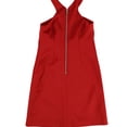 thumbnail image 2 of bar III Womens Cross Front Fit & Flare Dress, Red, Small, 2 of 2