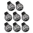 thumbnail image 1 of Colador de fregadero Protector de acero inoxidable Rejilla de drenaje Extensores de canalones Protectores de hojas de malla negra Tapa antibloqueo de techo Rejilla de bajantes 8 piezas, 1 of 6