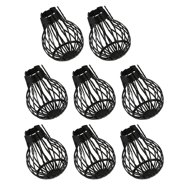 Colador de fregadero Protector de acero inoxidable Rejilla de drenaje Extensores de canalones Protectores de hojas de malla negra Tapa antibloqueo de techo Rejilla de bajantes 8 piezas