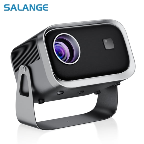 Salange Smart Projector,Native 1080P with 4K Support,WiFi 6 and BT5.2,16000Lumen, Electric Focus/Keystone, 200” Big Screen Projector for Home/Outdoor Movies