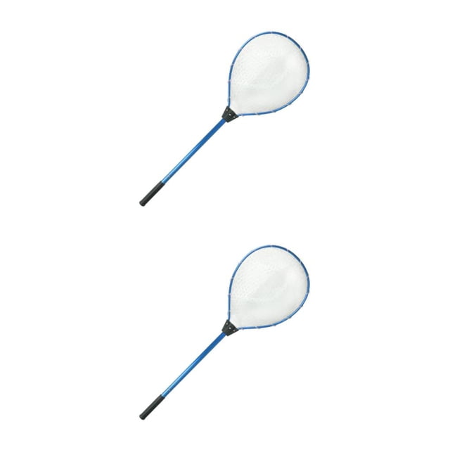 Soidarity Fishing Net Aluminum Extensible Telescopic Pole Handle Knotless Mesh Azul 2piezas