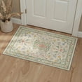 thumbnail image 5 of 5x7 Washable Rugs for Living Room, Non Slip Low Pile Area Rugs, Lightweight Machine Washable Print Pattern Rug for Bedroom, Floral Vines, Sage Cream, 5 of 5