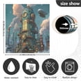 thumbnail image 3 of IAUYY Magnetic decorative sticker - 23x26 Inch PVC Refrigerator Decorative Cover, Removable DIY Art for Kitchen Appliances Fantasy Architecture, 3 of 6