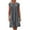 Gray dresses women, variant on Nfurl Plus Size Women's Cotton Linen Dresses Ruched Short Sleeve T Shirt Dress Casual Round Neck Beach Dresses Flowy Solid Midi Dresses