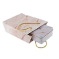 thumbnail image 4 of Juego de 2 bolsas de mano con diseño de mármol y asas para regalos de boda y fiestas. S, 4 of 6