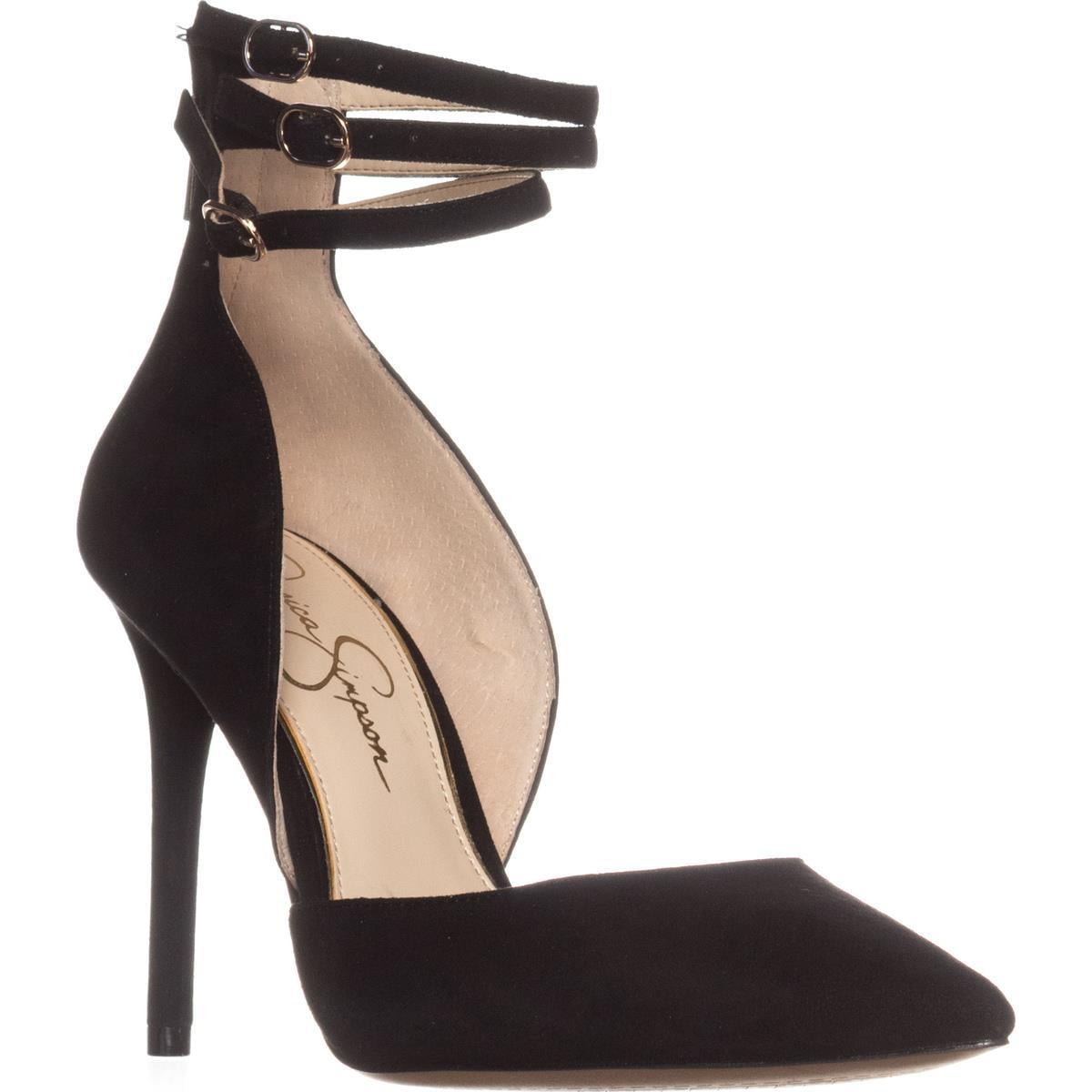 tall black boots with chunky heel