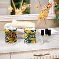 thumbnail image 7 of 2PCS Clear Storage Jars Cotton Swabs Cans Translucent Plasticental Floss Cans Cotton Pads Cans Bathroom Canisters Yellow Lemon Seamless, 7 of 7