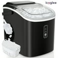 thumbnail image 2 of Shining Portable Ice Maker - 9 Ice Cubes in 6 Mins, 26lbs Daily, Self-Cleaning - Compact for Home, Kitchen, Office & RV (Black), 2 of 15