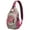Artistic, variant on Fresh Strawberry Print Travel Sling Backpack, Lightweight and Durable Crossbody Sling Bag for Cycling, Shopping, Hiking, and Photography