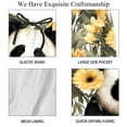 thumbnail image 4 of luoweisi Men's Beach Shorts Quick Dry Swim Trunks with Mesh Lining Panda Sunflower M, 4 of 5