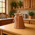 thumbnail image 5 of Handwoven Christmas Bell Decor with Rattan Craftsmanship, Festive Farmhouse Accent for Holiday Mantel and Living Room Display, Rustic Ornament Gift 1 Count, 5 of 5