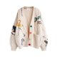 thumbnail image 3 of Suéter bordado de estilo perezoso de moda para mujer, chaqueta de suéter de punto suelta con diseño de letras de otoño e invierno a la moda, 3 of 5