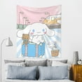 thumbnail image 5 of Cinnamoroll Tapestry Wall Hanging Wall Decor Wall Art Tapestry Home Decoration For Bedroom, Living Room, Dorm 51x60 Inch, 5 of 7